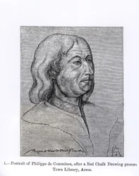 Portrait of Philippe de Commines, illustration from 